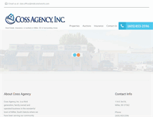 Tablet Screenshot of cossagency.com